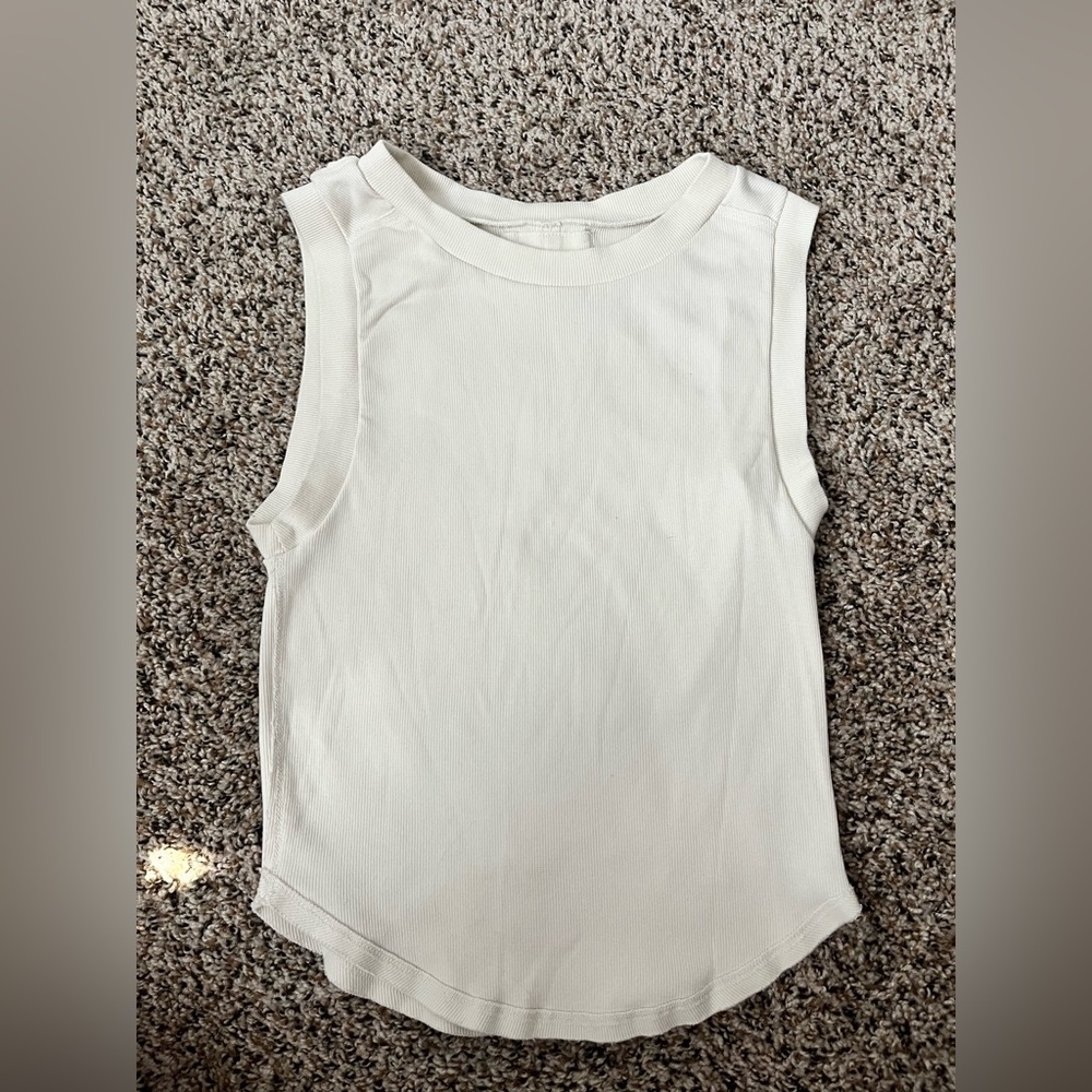 Free people  cream colored tank top